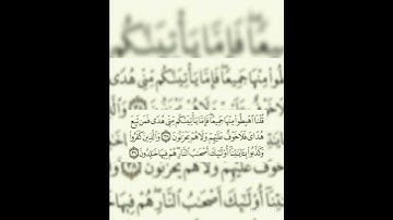 إعاده نشر للحذف : سوره البقره عدد آياتها ٢٨٦ آيه (سوره مدنيه ) من الآيه ٣٨إلي الآيه ٣٩
