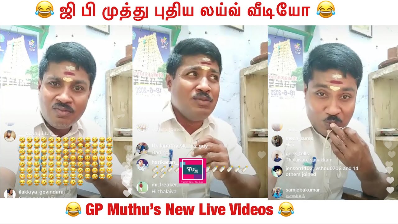 GP Muthu New Live Video | Ultimate comedy | Instagram