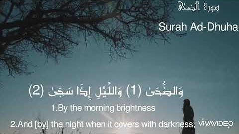 سورة الضحى|Surah Ad-Dhuha: تلاوة للمقرئ هزاع البلوشي 🌹
