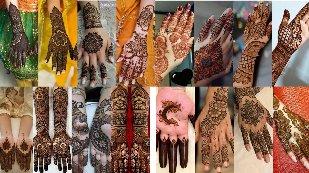 very easy and simple mehndi designs ||New Henna Mehandi design ...