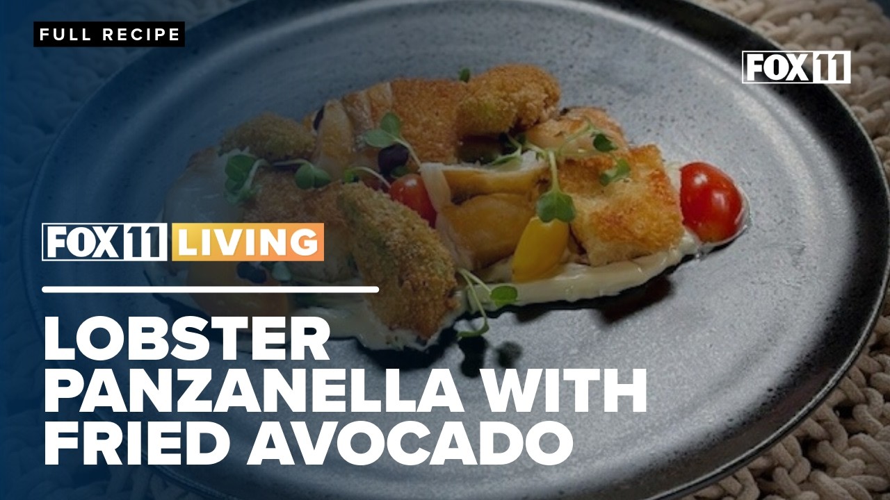 Lobster Panzanella with Fried Avocado; Seafood dinner recipe from FOX 11 Living