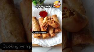 5 Minute Me Sheet Banane Ka Naya Tarika Crispy Spring Roll #shorts #viral #recipe #easyrecipe