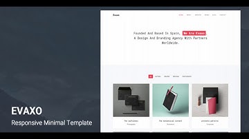 Evaxo - Responsive Minimal Template | Themeforest Website Templates and Themes