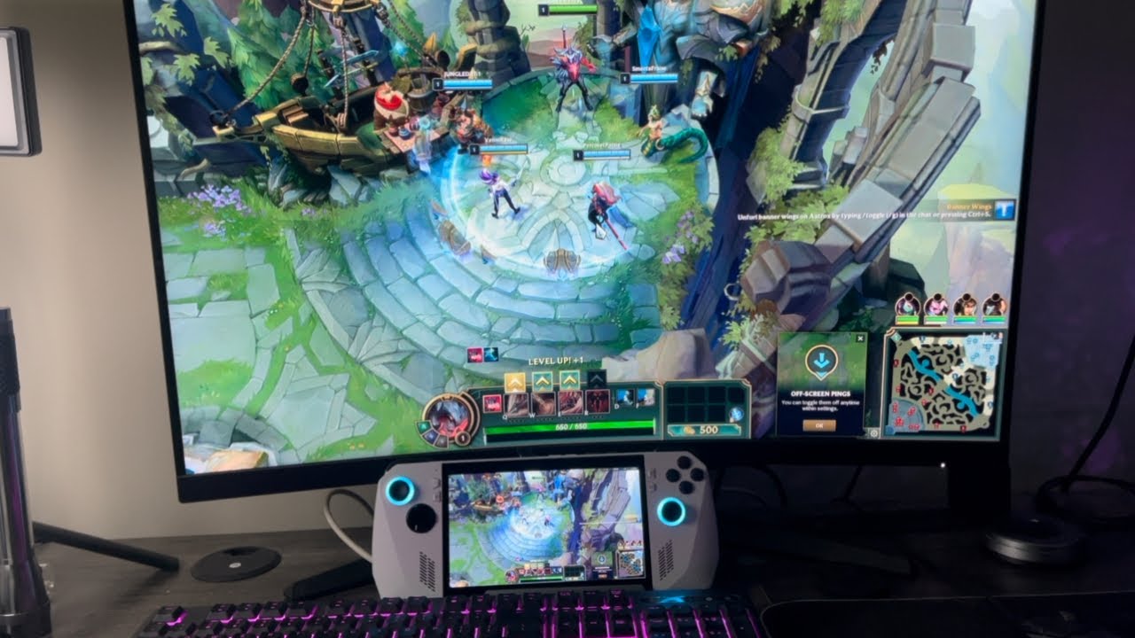 Asus ROG Ally | NOOB Plays League of Legends on Monitor With Mouse ...