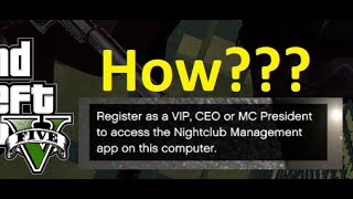 How to Register as a VIP CEO or MC President to access the Nightclub Management app on this Computer screenshot 1