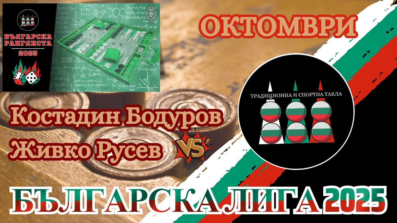 Bulgarian League October2025: Kostadin Bodurov vs Zhivko Rusev