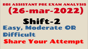 Rbi assistant exam analysis 2022 shift-2 || rbi assistant exam 2nd shift analysis 2022