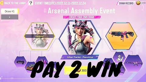 Pay 2 Win Arsenal Assembly Event - Urban Tracker - Peacetime! COD MOBILE
