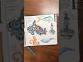 Finishing a sketchbook page from the National Museum of the American Indian! #painting #watercolor