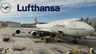 LUFTHANSA Boeing 747-8 🇺🇸 Los Angeles to Frankfurt 🇩🇪 [FULL FLIGHT REPORT] + Planespotting