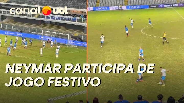 NEYMAR PARTICIPA DE JOGO FESTIVO NA VILA BELMIRO; VEJA ALGUNS LANCES DO JOGADOR