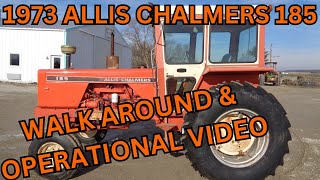 1973 Allis Chalmers 185 Tractor Walk Around & Operational Video    $15,900