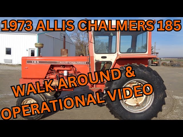 1973 Allis Chalmers 185 Tractor Walk Around & Operational Video $15,900