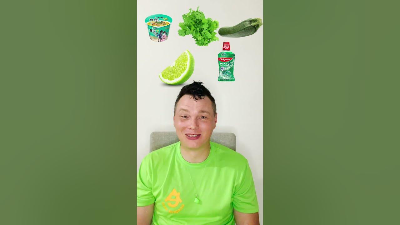 COMIENDO EMOJIS DE COLOR VERDE 🫑🥒🥝 ASMR #Shorts 