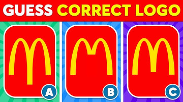 Guess The Correct Logo 🤔✅ | 60 Famous Logos | Logo Quiz 2025