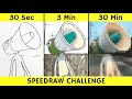 Drawing PE PE PE SAHUR in 30 sec, 3 min, and 30 min | Italian Brainrot | Fendraw
