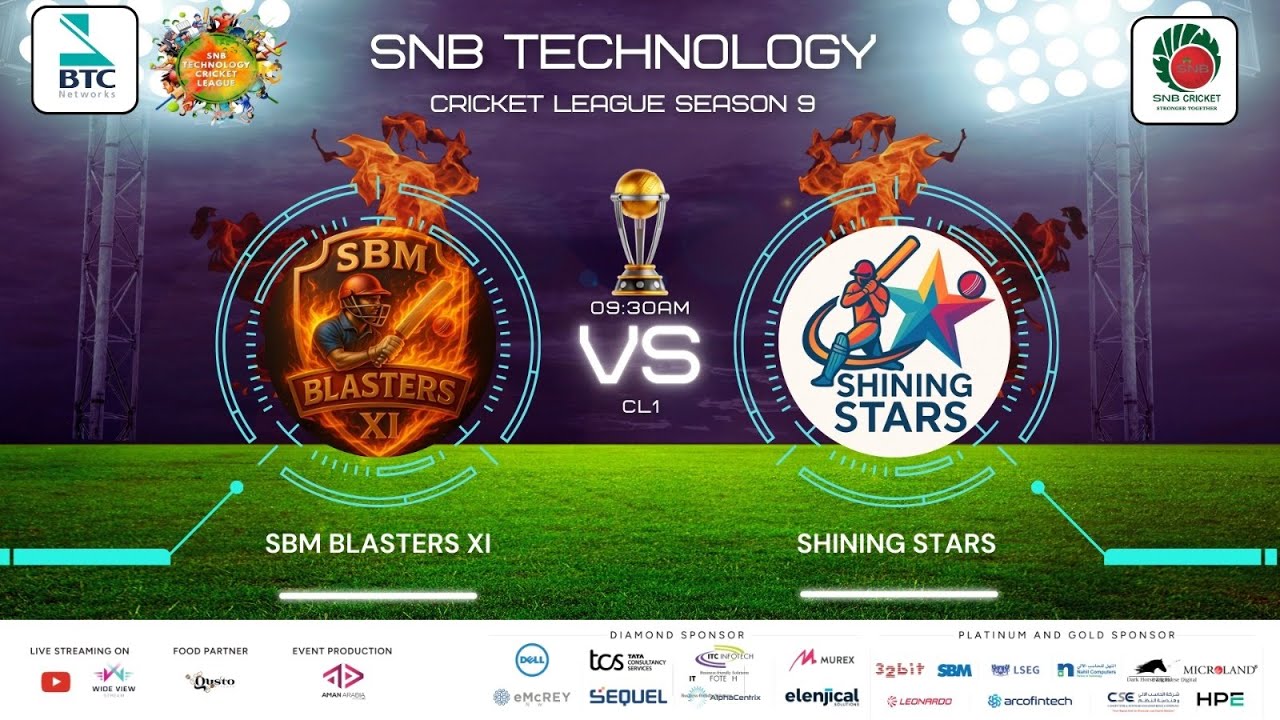 SNB TECHNOLOGY | CRICKET LEAGUE | SEASON 9 | DAY 2 | LIVE
