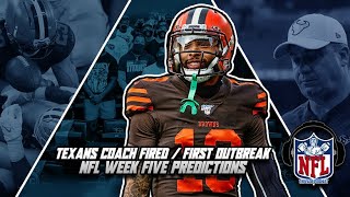 The Fade - NFL Podcast - Bill O'Brien Fired / First NFL Outbreak / Week 5 Predictions