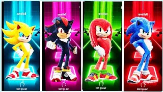 Sonic & Shadow & Knuckles 🔥 | Epic Tiles Hop Challenge 