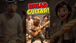 Capybara's bread guitar performance #shorts #capybara #animation