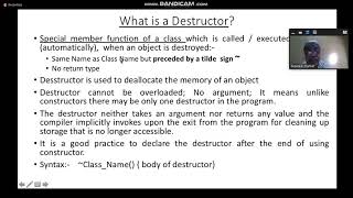 constructor and destructor part 4 , may 6