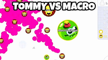 TOMMY VS MACRO! (Agar.io Mobile Gameplay!)