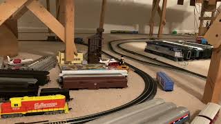 Bachmann Edward the Medium Blue Engine with Green and Yellow branchline coaches