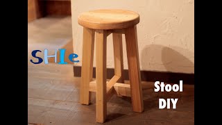 むく太郎⁂の DIYシリーズvol.4「丸型スツールDIY」|How to Make A round stool DIY