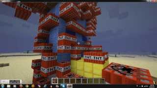 My Minecraft Explodings: Blowing up my "Steve's Statue house" ! ((New Series!))