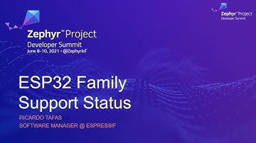 The ESP32 Status on Zephyr