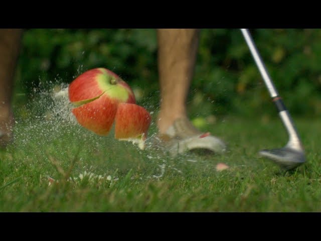 Bild från Apple Golf - The Slow Mo Guys