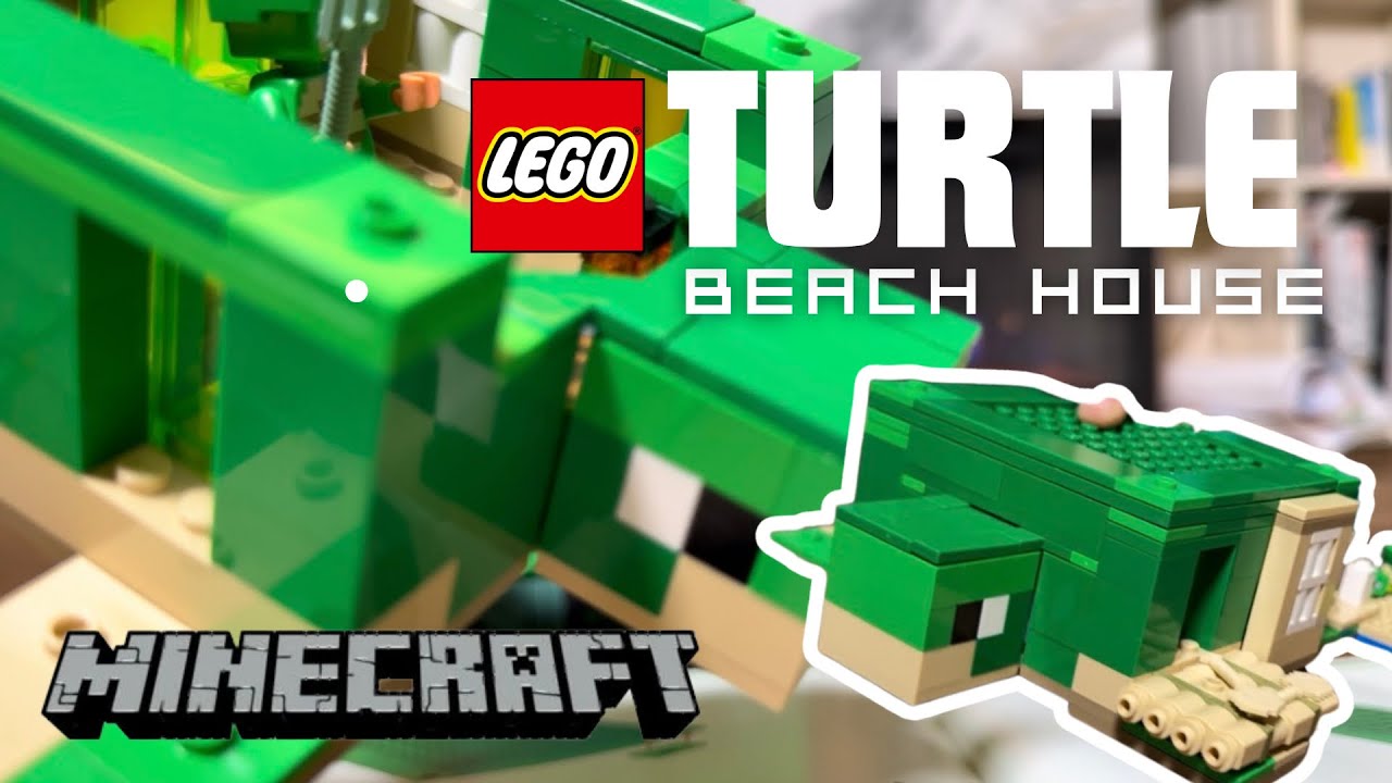 Lego Minecraft turtle beach house собираю Лего 