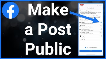 How To Make Facebook Post Public