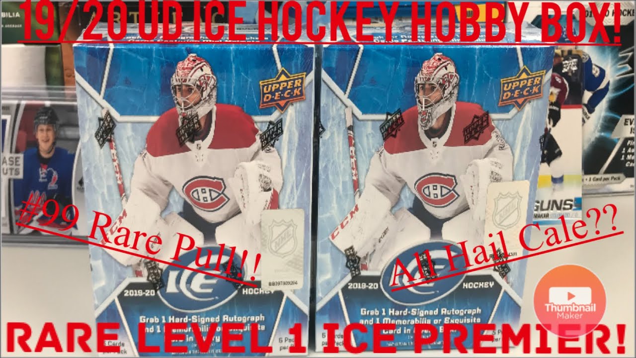 19/20 Upper Deck ICE Hockey Hobby Box 2/4! Level 1 ICE PREMIER! RARE PULL!