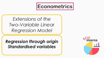 Regression through the origin | Econometrics