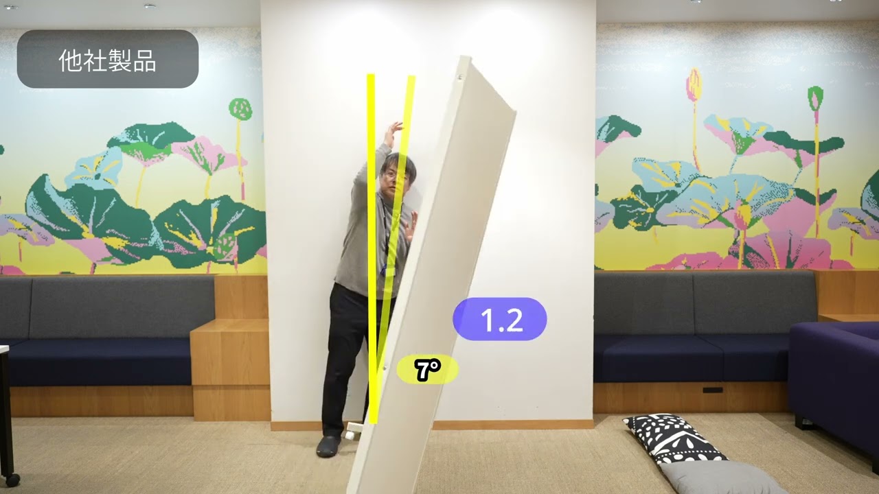展示現品　3連スクリーン　通常6万円を9800円販売します。新品未使用　早いもの勝ちです。 コマイ 3連スクリーン 高さ1800mm 幅2708mm ワイド クロスグレー 1台