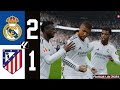 Mbappe brace! Real Madrid vs Atletico Madrid | Realistic Gameplay SP Football Life 2024/PES 2021