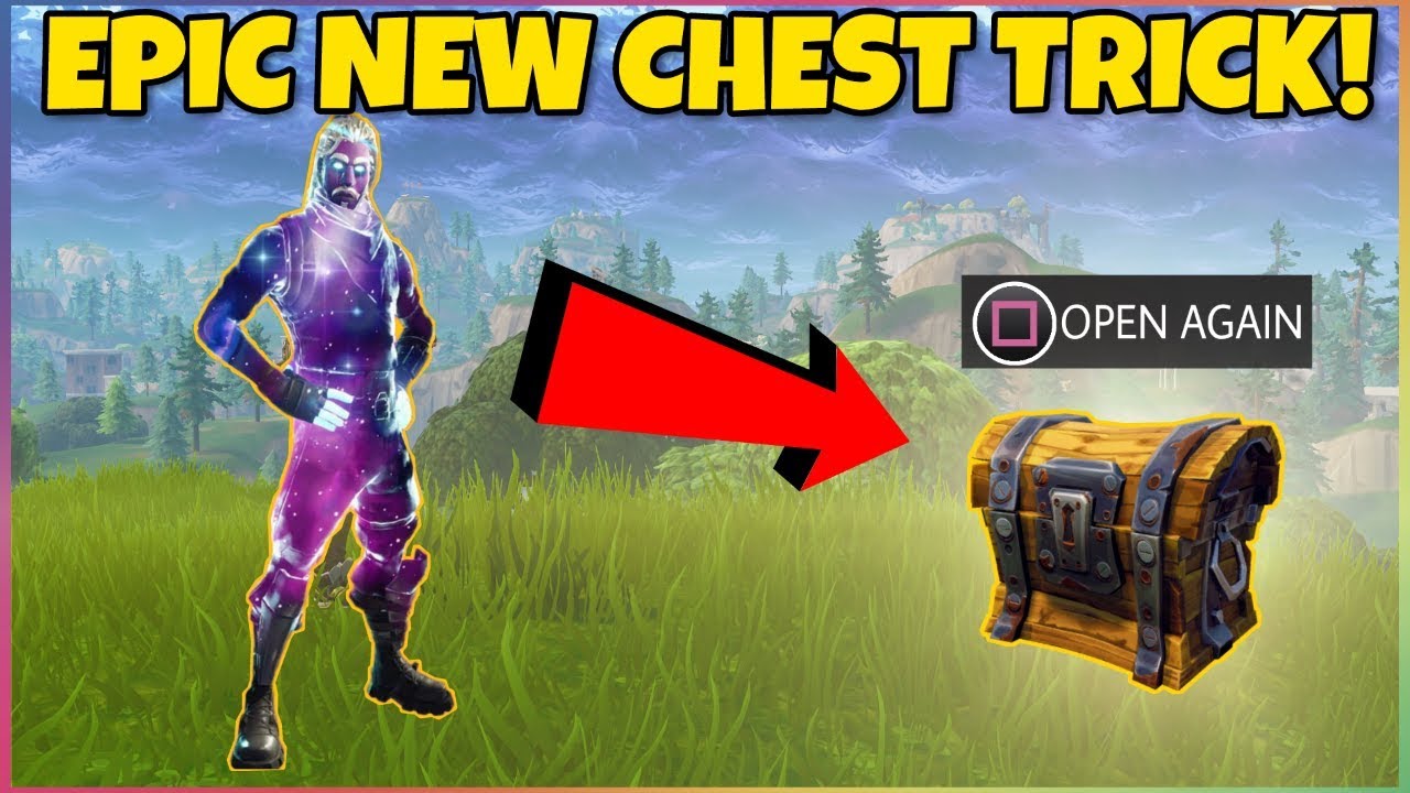 How To Open The SAME CHEST TWICE FORTNITE NEW TRICK YouTube