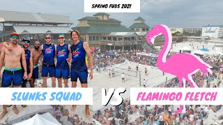 Slunks Squad Vs Flamingo Fletch - Spring Fuds Beach Volleyball Tournament 2021