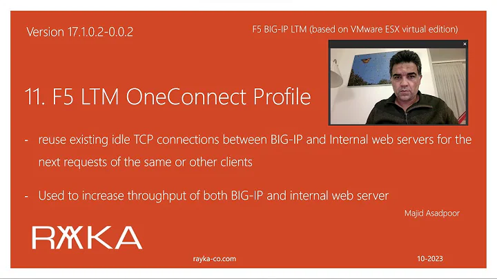 11: F5 LTM Oneconnect Profile