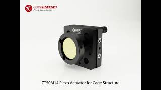 Linear piezo actuator combines with manual 2-axis mirror mount, designed by CoreMorrow