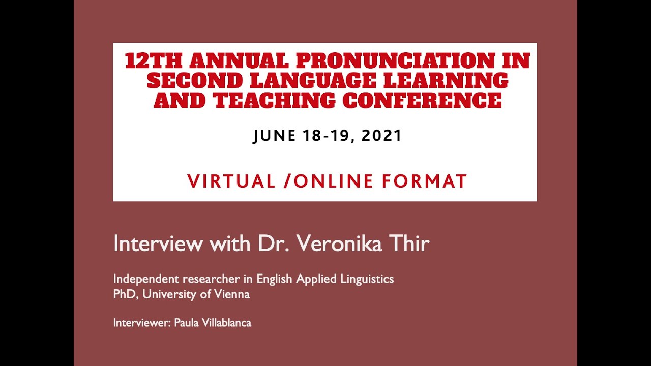 PDF) Virtual PSLLT - Proceedings of the 12th Pronunciation in