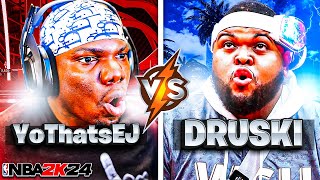 YoThatsEJ vs Druski on NBA 2K24! Too Funny (MUST WATCH) 😂