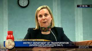T&E Performance Oversight: DDOT (Government Witnesses)
