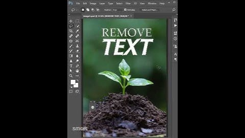 REMOVE text in #Photoshop