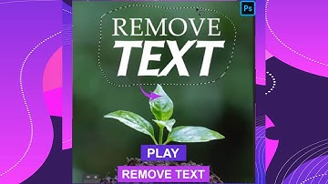 REMOVE text in #Photoshop