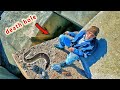 Old Man Fishing - Catch a Big Conger Eel in Death Hole  | New Fishing  - Moroccan Traditional