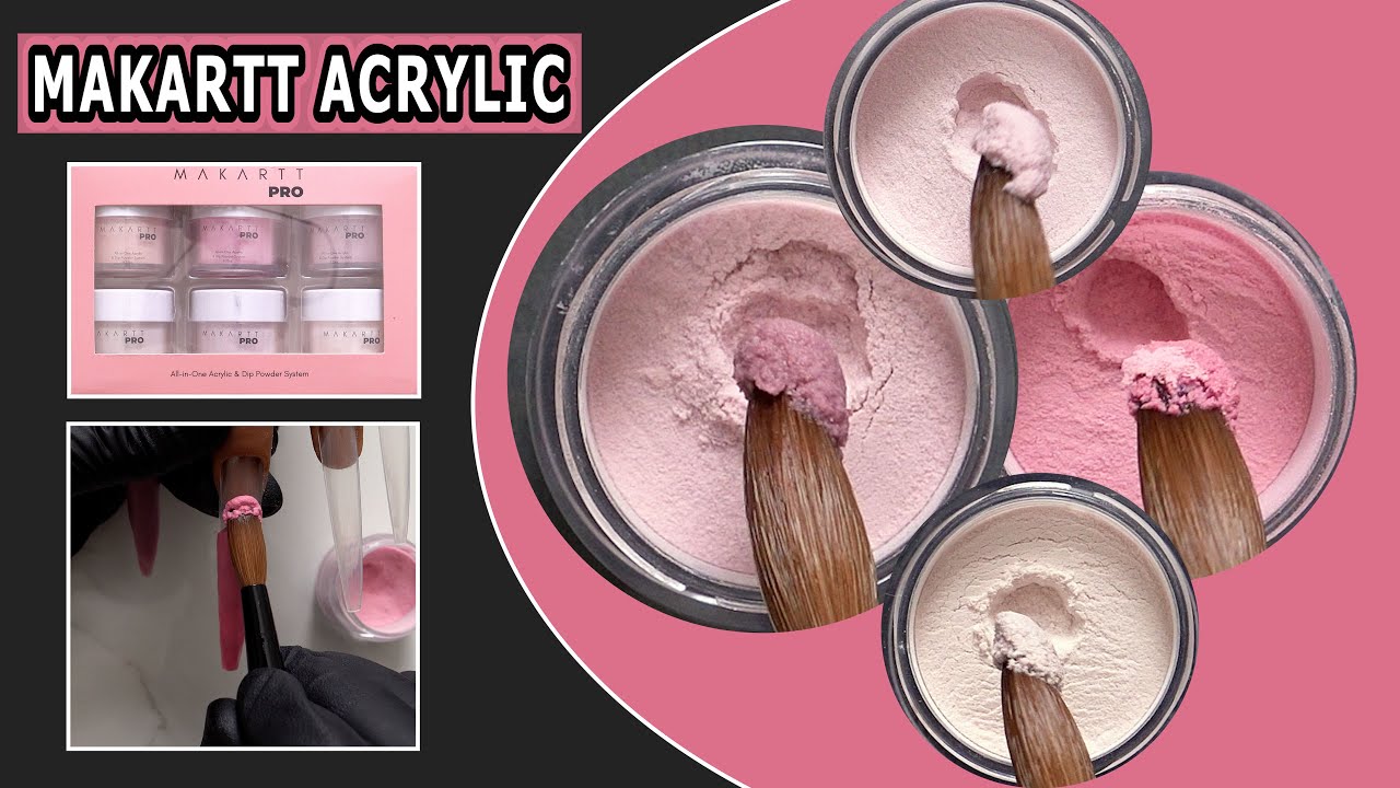 Mackart Additive Makartt Acrylic Dip Powder Nail Kit Review | From Amazon - YouTube