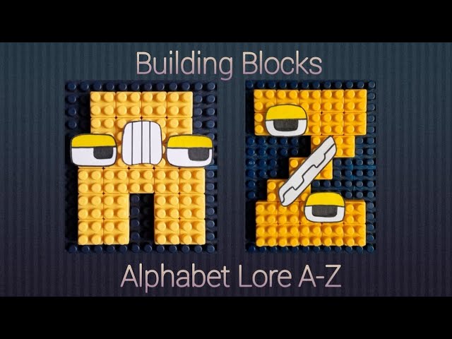 Alphabet lore B in real building blocks! #alphabetlore alphAbet #build