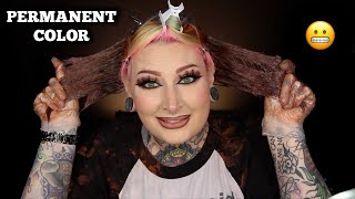DYEING MY HAIR WITH PERMANENT COLOR